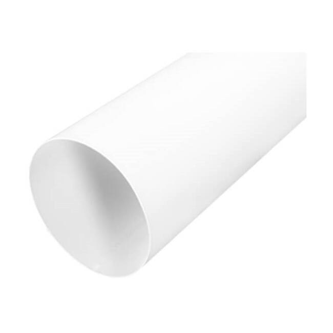 Tuyau blanc diamètre 125 mm - longueur 1 mètre RAL 9010